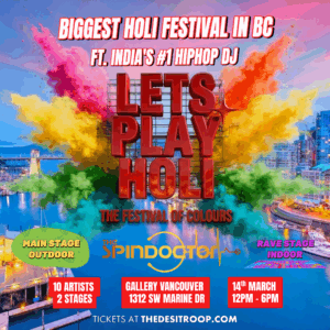 PLAY HOLI FESTIVAL — VANCOUVER HOLI 2026 (Saturday, Mar...